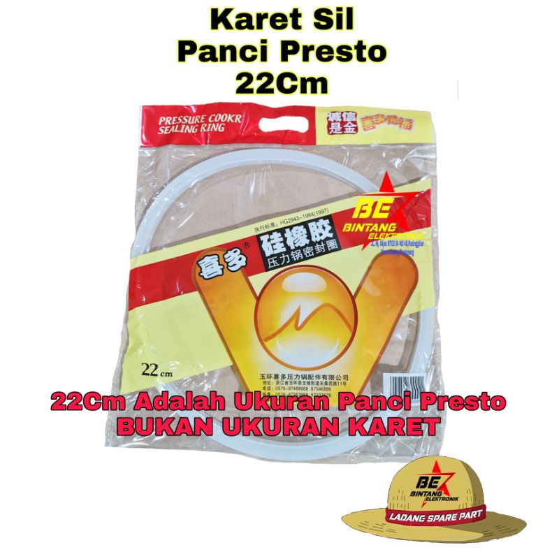 Karet Silicon presto 22 cm SEAL PANCI PRESTO 7 LITER Sil Karet Uap Panci Presto