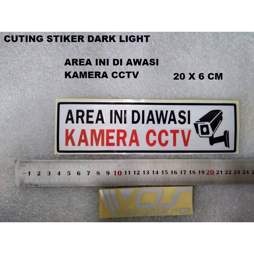 Jual Stiker Cuting Unik Area Ini Di Awasi Kamera Cctv Shopee Indonesia