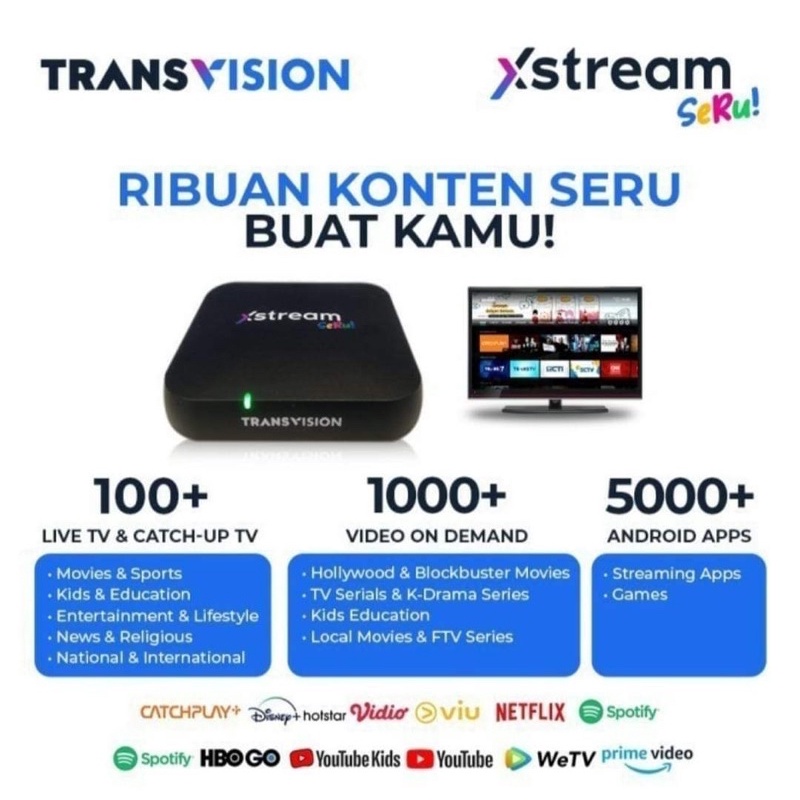 Android Box Xstream Seru Transvision