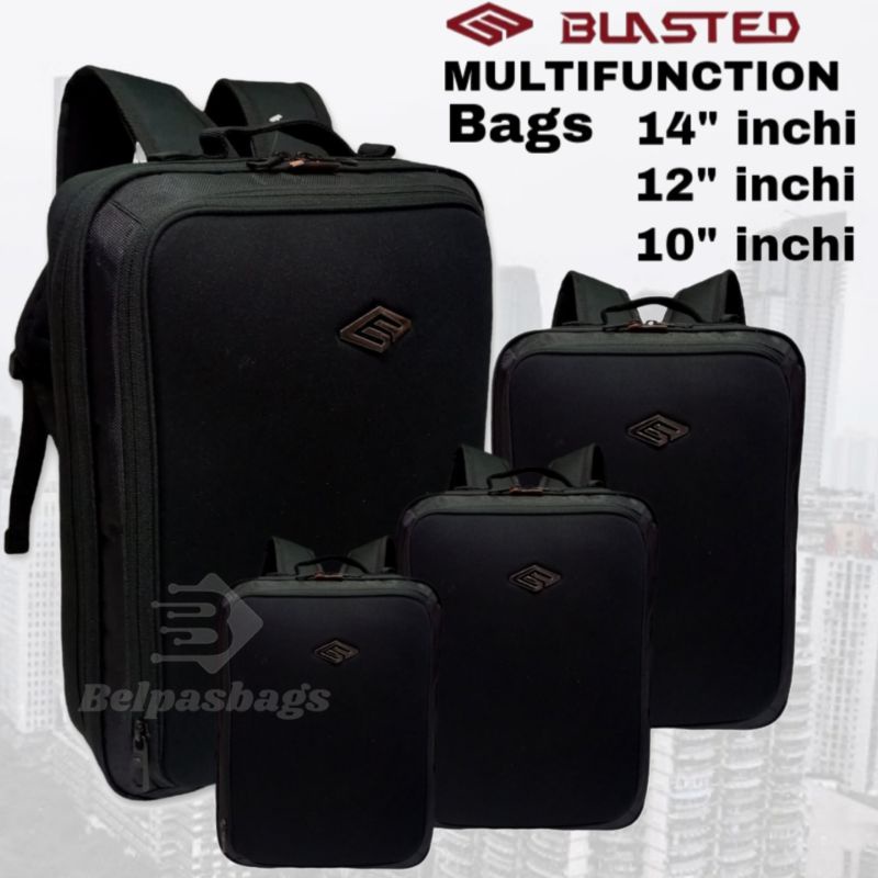 Tas Laptop  Ransel Selempang Multifungsi 3IN  BLASTED  10/12/14 inch