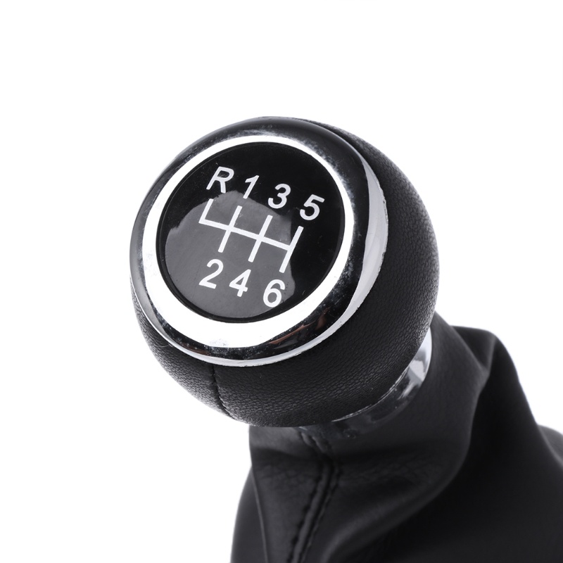 Sun Gaitor Boot Shiftknob Manual 6 Percepatan Bahan Kulit Untuk Mobil