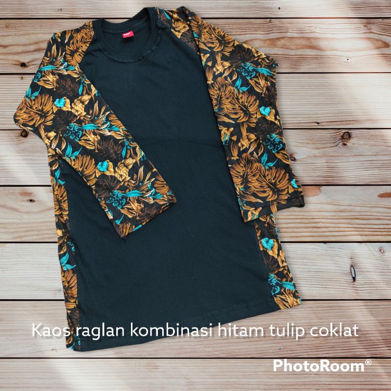 kaos raglan kombinasi tulip adella