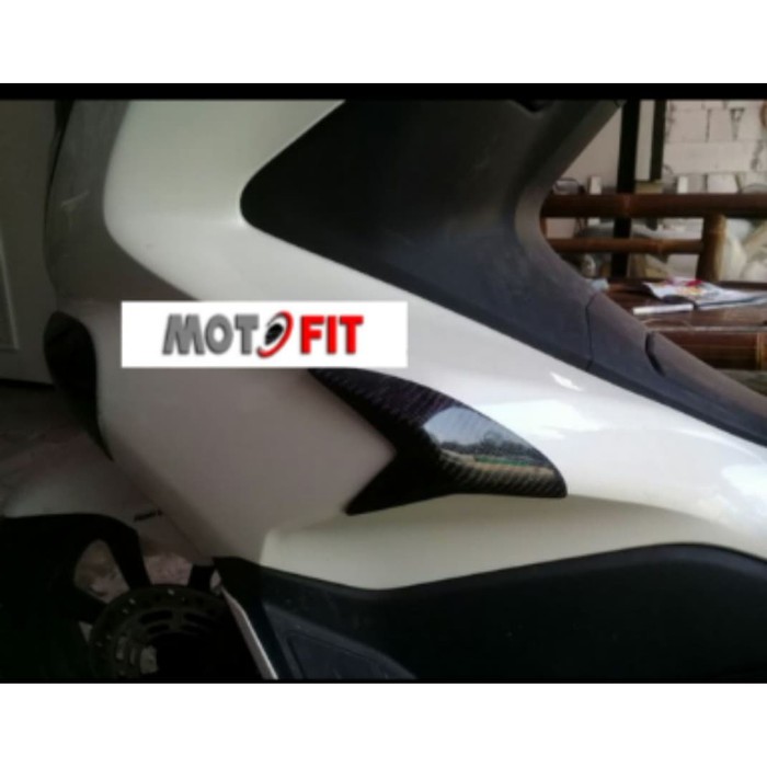 Honda all new pcx 2018 2020 protector body depan samping carbon kevlar