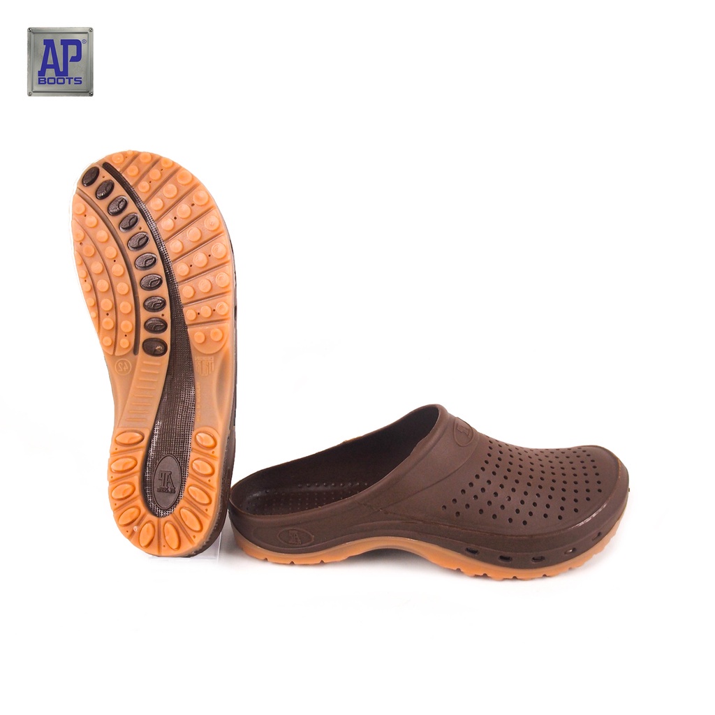 AP Boots Sandal Slop AP CLOGS - Sepatu Karet Anti Slip On PVC