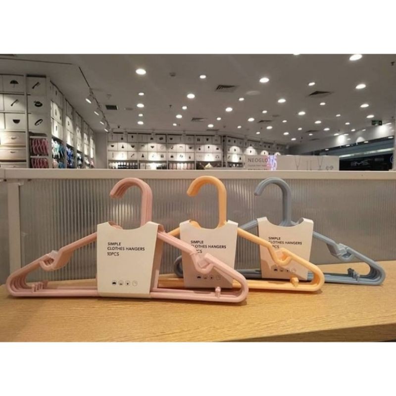 3wrn Miniso Clothes Hanger 10pc