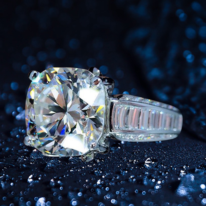 Fancyqube Cincin Cubic Zirconia Inlaid Gaya Elegan Untuk Wanita