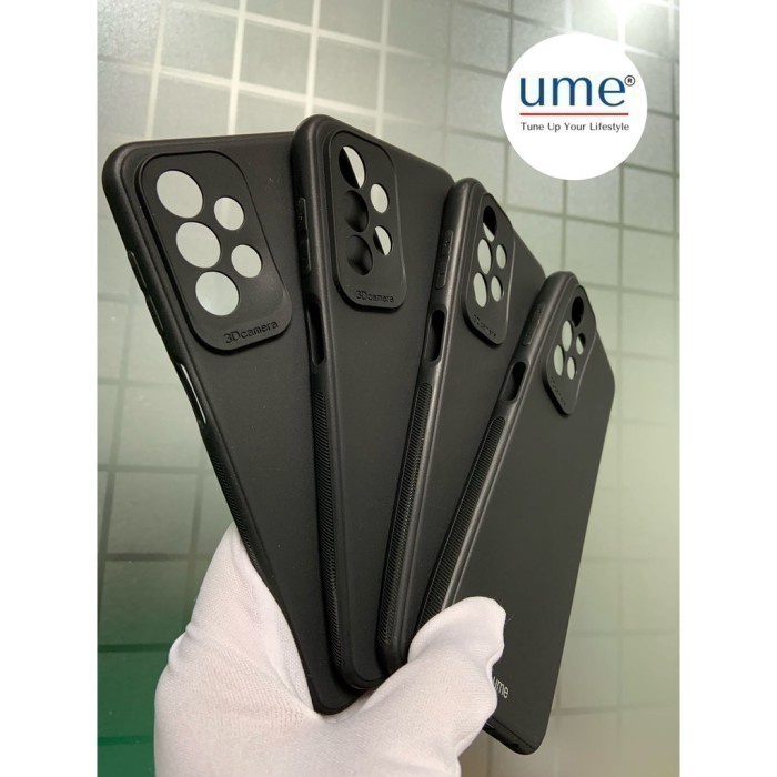 UME Realme 9 Pro Plus Soft Case Silikon Soft Black Pelindung Camera