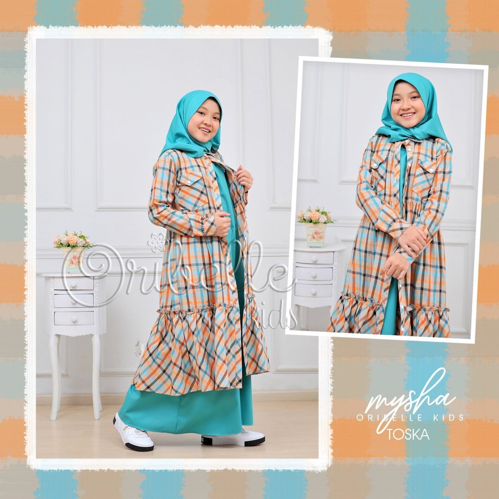 MYSHA By Oribelle Kids ⁣ Tunik Anak Set Jilbab