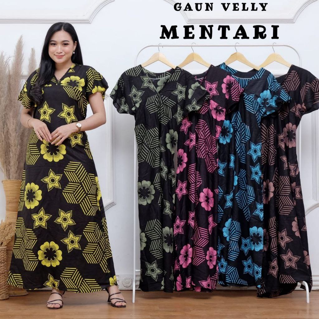 Daster long semata kaki, daster panjang kekinian - Baju Tidur Daster Panjang - Dada V-VL. Mentari