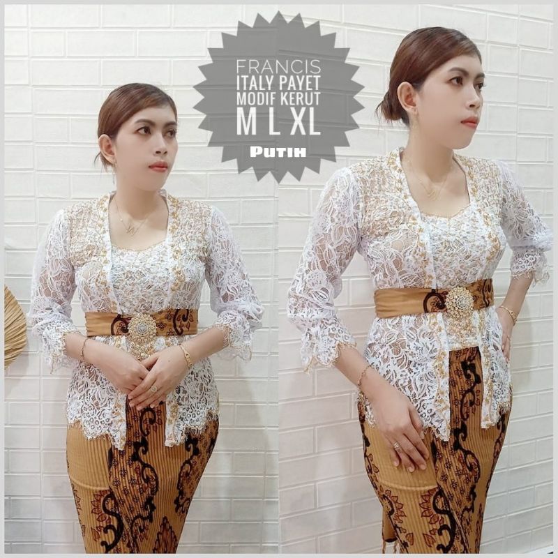 Kebaya Payet Tangan Kerut