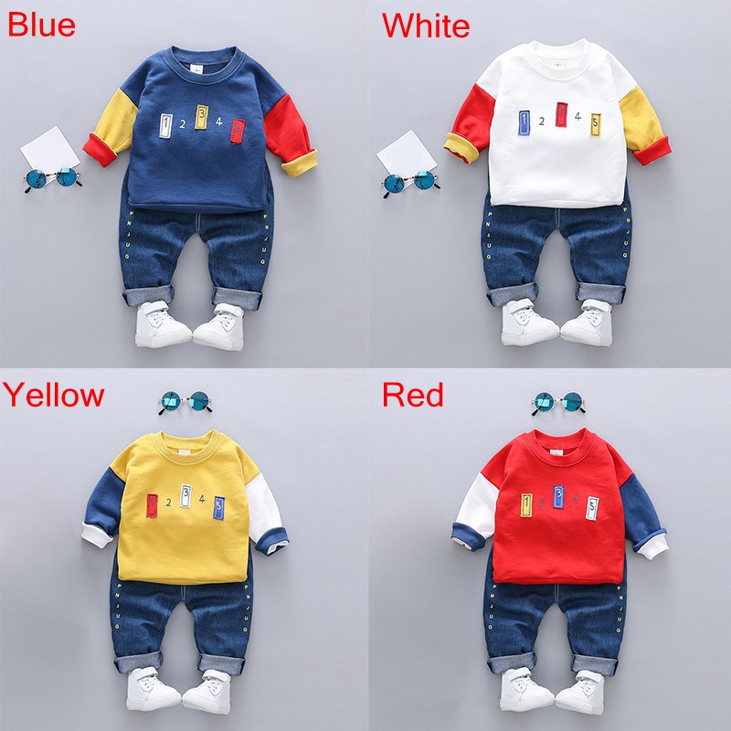 Setelan Kaos T Shirt Korea Casual Anak Laki laki Lengan Setelan Kaos T Shirt Korea Casual Anak Laki laki Lengan