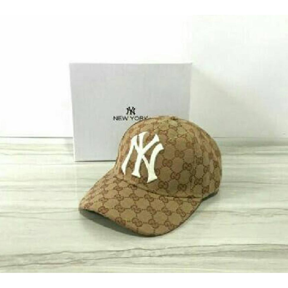 PREMIUM TOPI GUCCII BASEBALL HAT WITH NY YANKESS MIRROR QUALITY MURAH