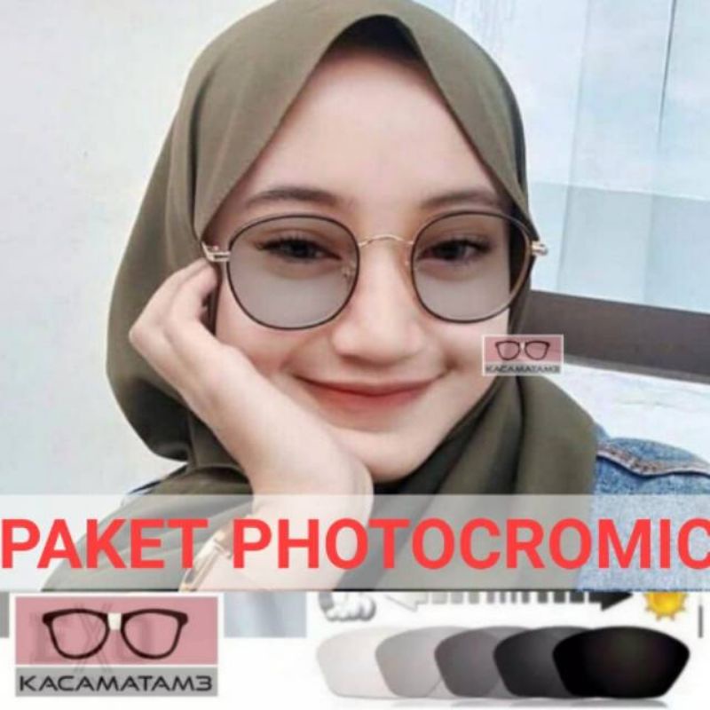 kacamata lensa photocromic antiradiasi boleh pilih yang blueray bisa normal minus plus cilinder tergantung permintaan sampai minus 5 cyl 2 harga masih sama tulis saja pesanan kaka di catatan saat order free box lap cairan pembersih kode 2261 size50-18-140