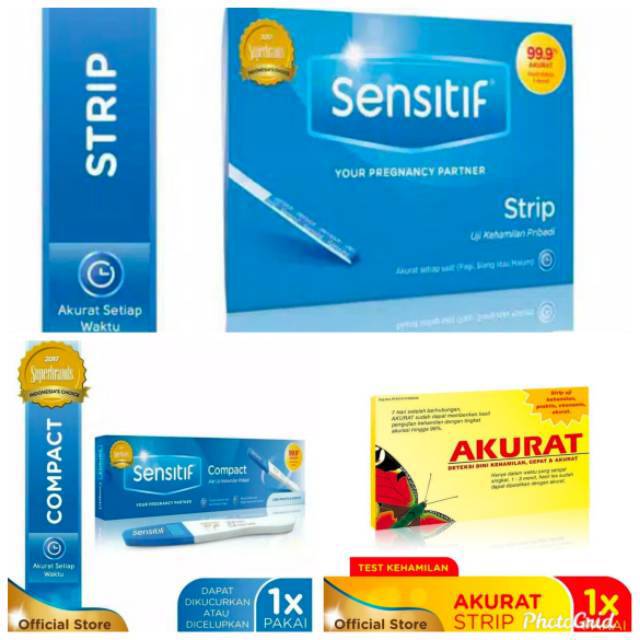 TESPEK Testpack Test pack Tes hamil test kehamilan BEST SELLER 3 IN 1 TERLARS AKURAT SENSITIF STRIP SENSITIF COMPACT