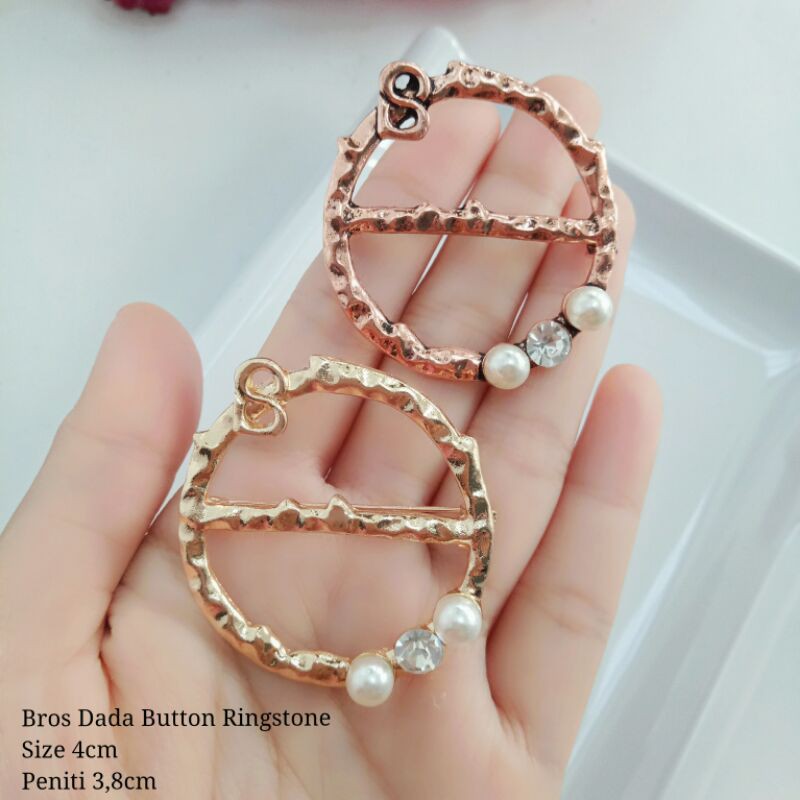 BROS BUTTONSCARVES KW (PART 3) BROS B-ringstone gold/rose