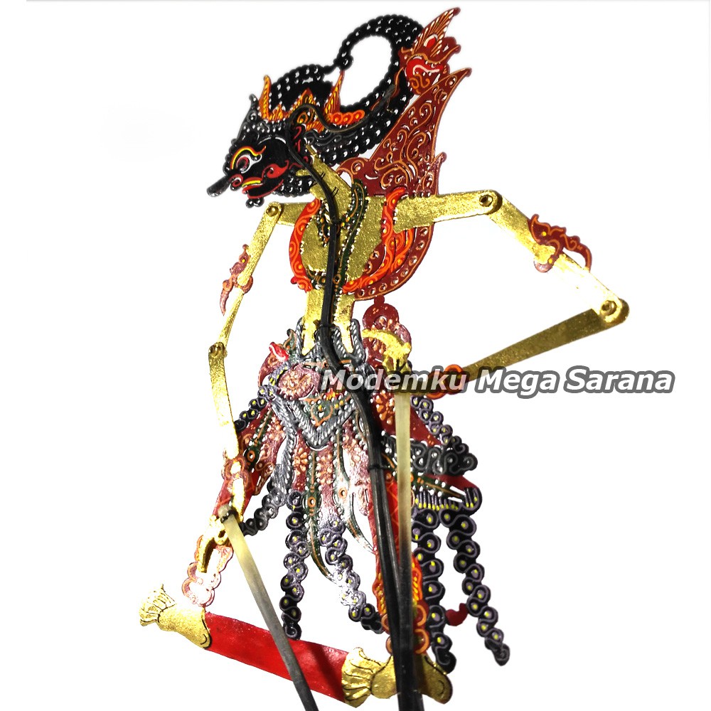 Wayang Kulit Mini Super Halus 20 cm - Gatotkaca Gatotkaca