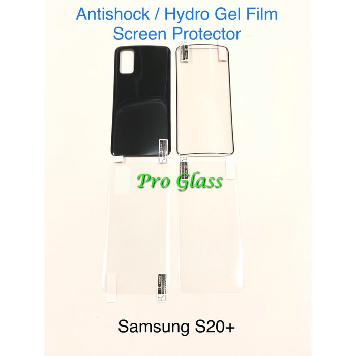 Samsung S20 / S20 PLUS / S20 ULTRA Anti Shock Premium Screen Protector Hydrogel 2in1