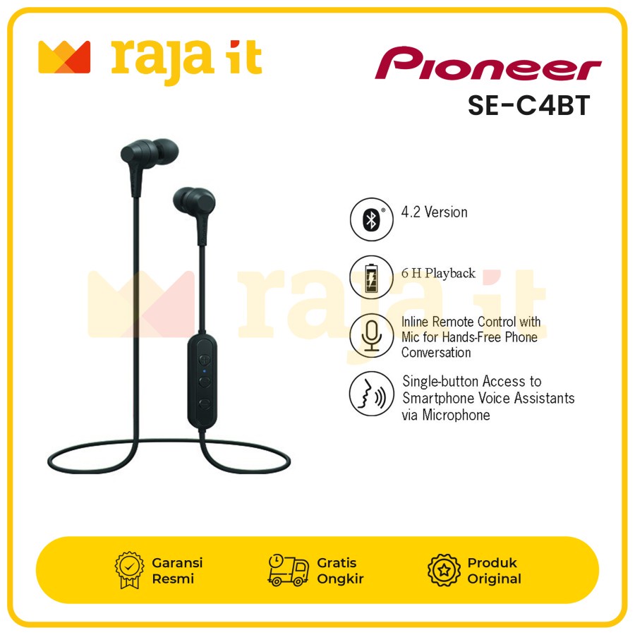 PIONEER Earphone In Ear SE-C4BT Headset