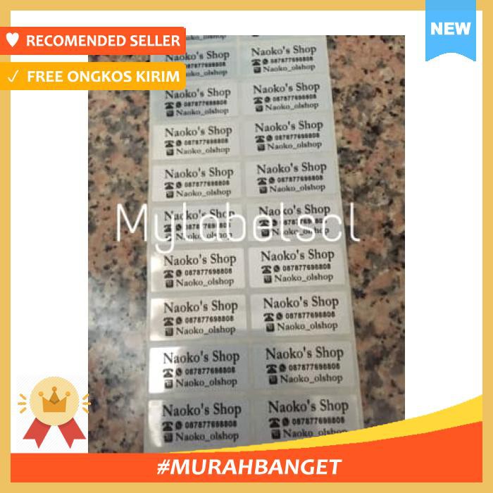 

Label Nama Waterproof Sticker Anti Air Silver Glitter S Sp M L - Pengikat & Perekat - Stiker