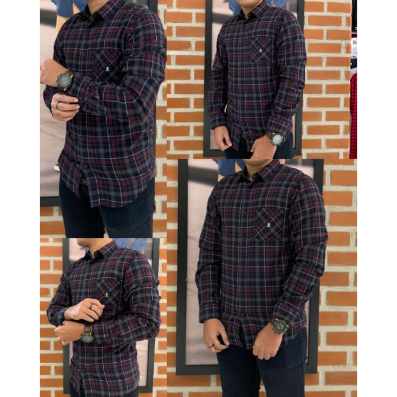 KEMEJA COWOK 3SECOND SLIMFIT