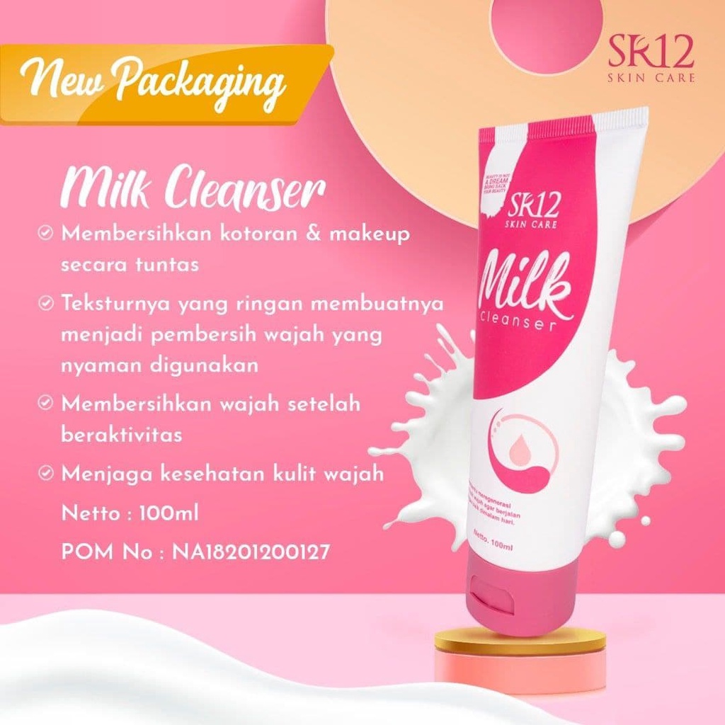 MILK CLEANSER SR12 100ml Pembersih Make Up Makeup Pembersih Wajah Pembersih Muka Double Cleansing Oil BLILA