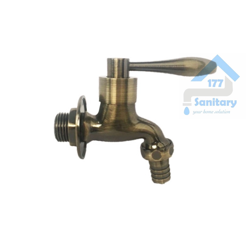 Kran taman ONDA GOLD  kuningan Minimalis F900G-keran air tembok mesin cuci unik uniq antik brass kuning emas brass faucet /J13