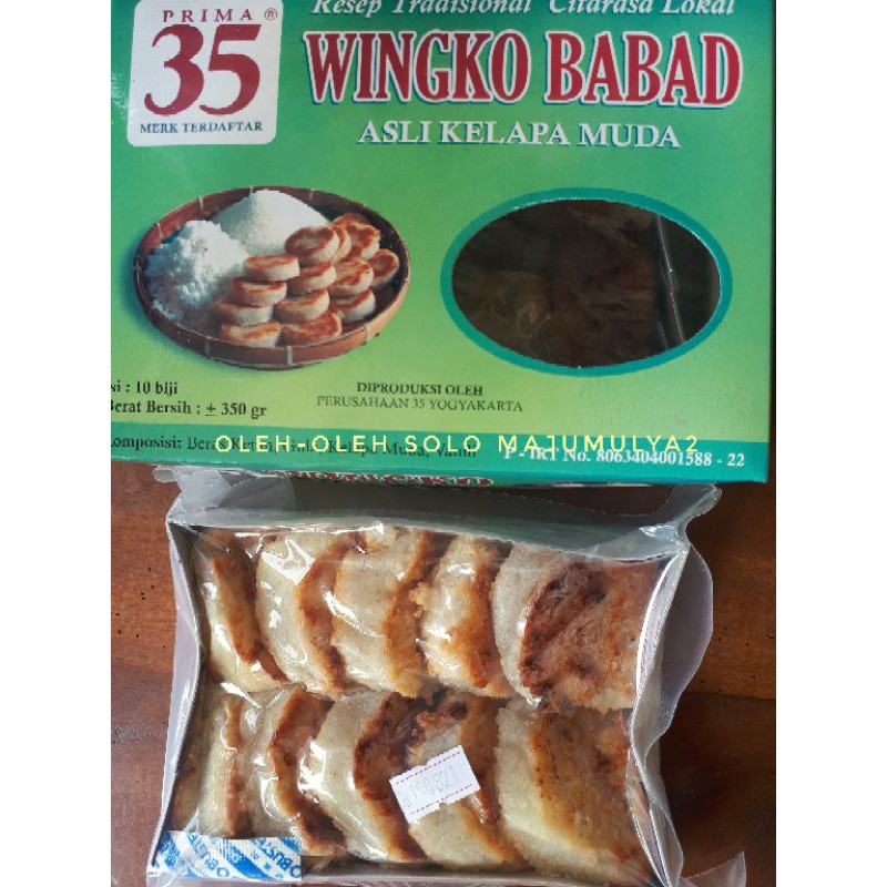 

WINGKO BABAD KELAPA MUDA khas Jogja