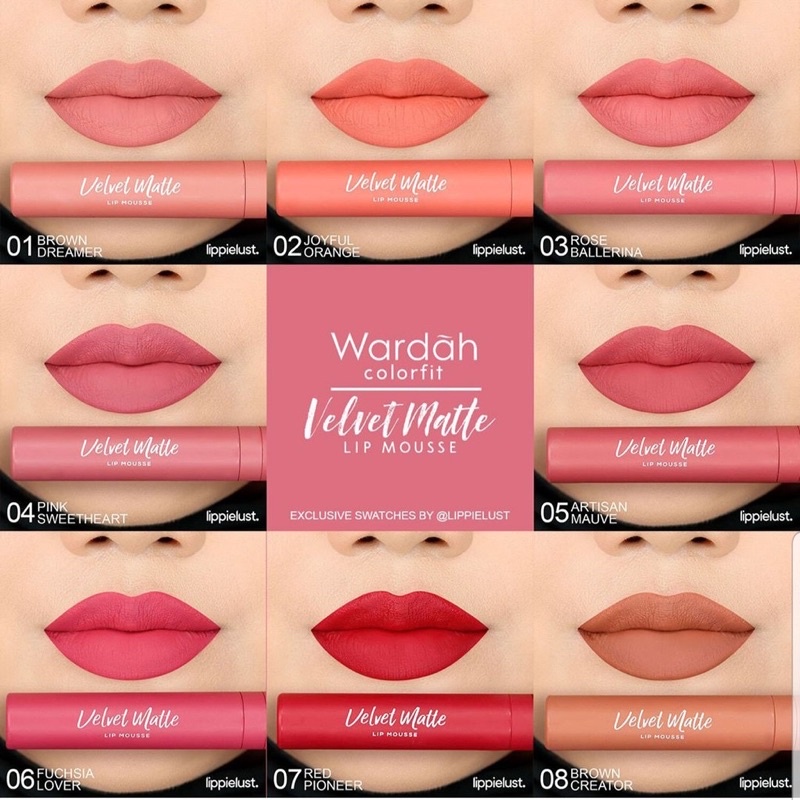 WARDAH COLORFIT VELVET MATTE LIP MOUSSE 14WARNA