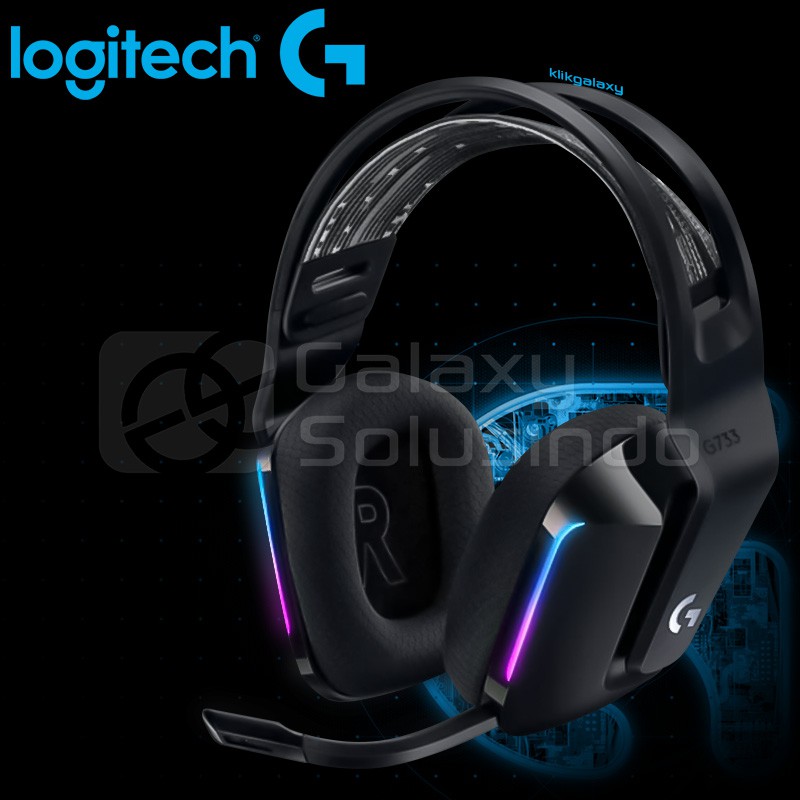 Logitech G733 LIGHTSPEED Wireless Lightsync RGB Gaming Headset - Black