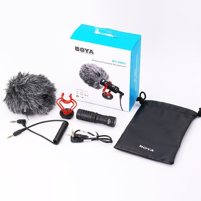 Grab Medan Mic BOYA BY-MM1 Shotgun Video Microphone mic shot gun DSLR Camera Smartphone Microphone