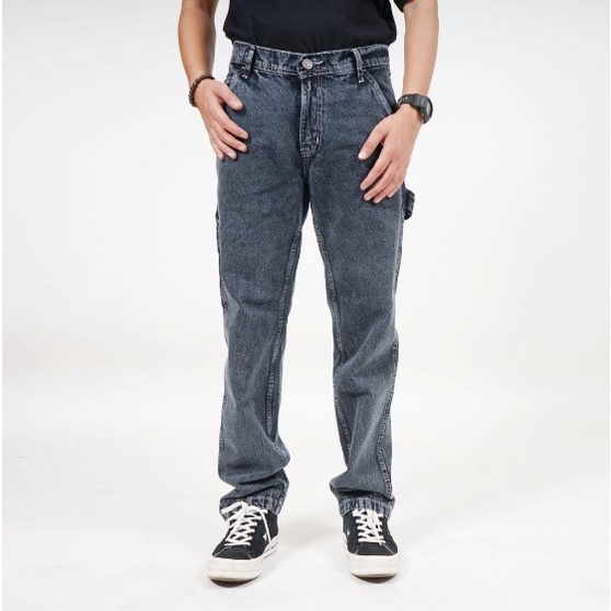 CELANA PANJANG DENIM PRIA SUPER EGO | SECARP SNOW BLACK