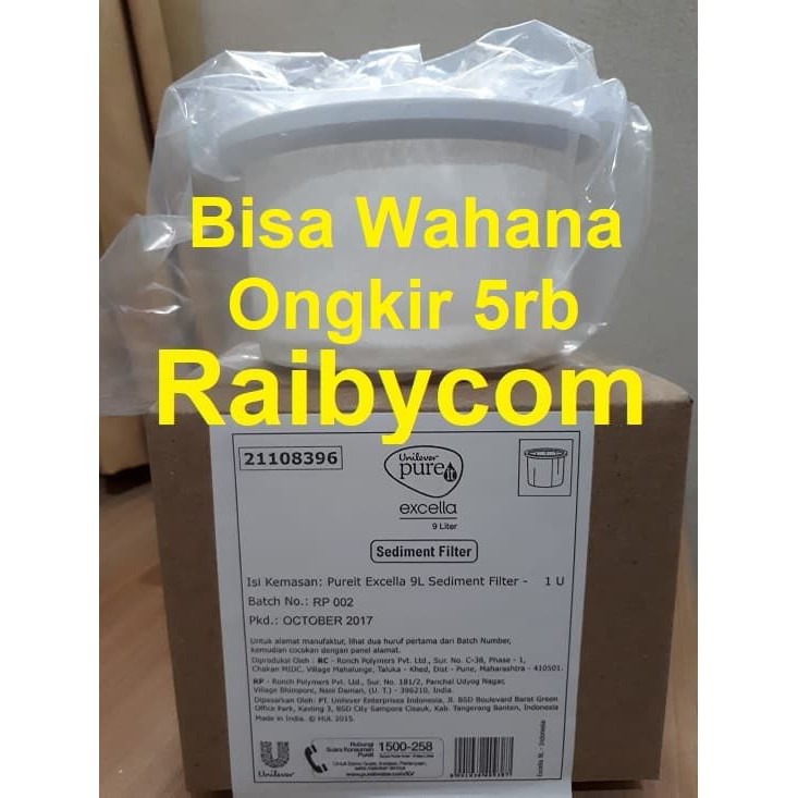 kitchen Saringan Pureit Excella 9 Liter Mikro Filter Serat Micro Pure it MFM