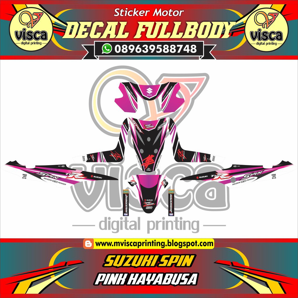  stiker  spin stiker  motor  spin stiker  motor  spin 125 dekal 