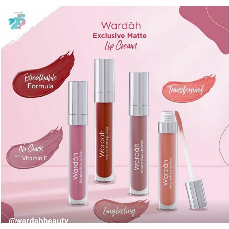 Wardah Exclusive Matte Lip Cream Lipstik Matte