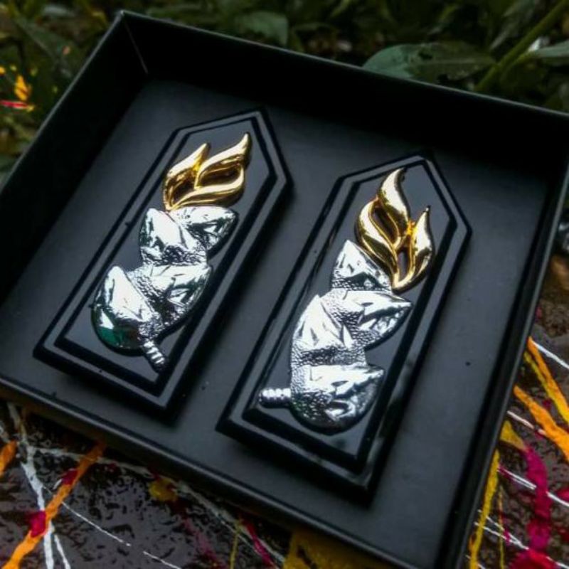 Monogram Polisi - Monogram Polri - Padi Kapas - Kopsteken Polri