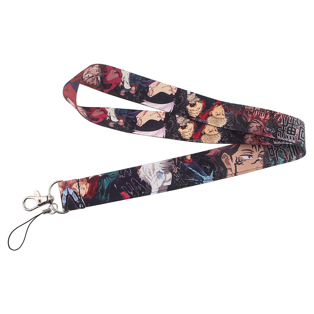 Lanfy Tali Lanyard Motif Anime Jepang Jujutsu Kaisen Untuk Handphone / Kamera