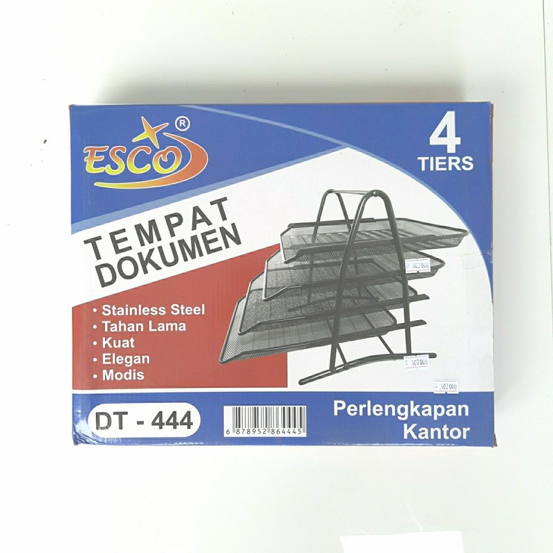

1 SET Tempat Dokumen ESCO DT444 4 Tingkat Document Tray 4 Tiers