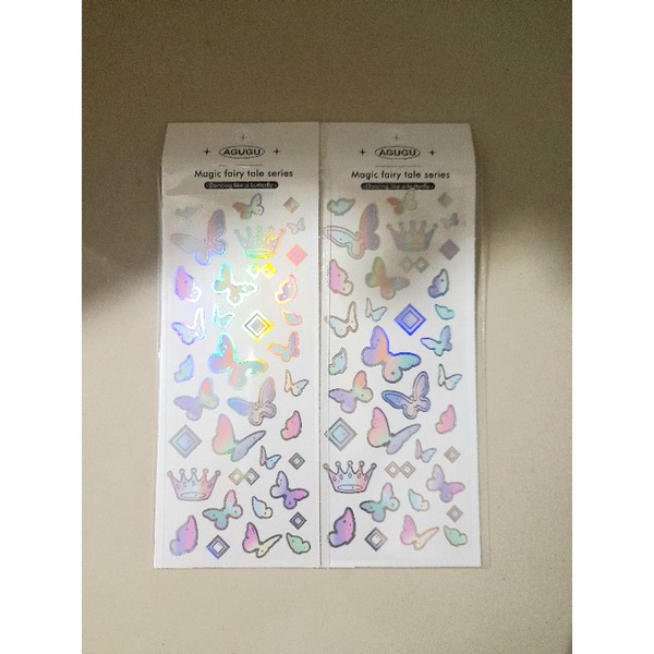 

HOLOGRAM STICKER DECORATION / DIY STIVKER JOURNAL BINDER TOP LOADER