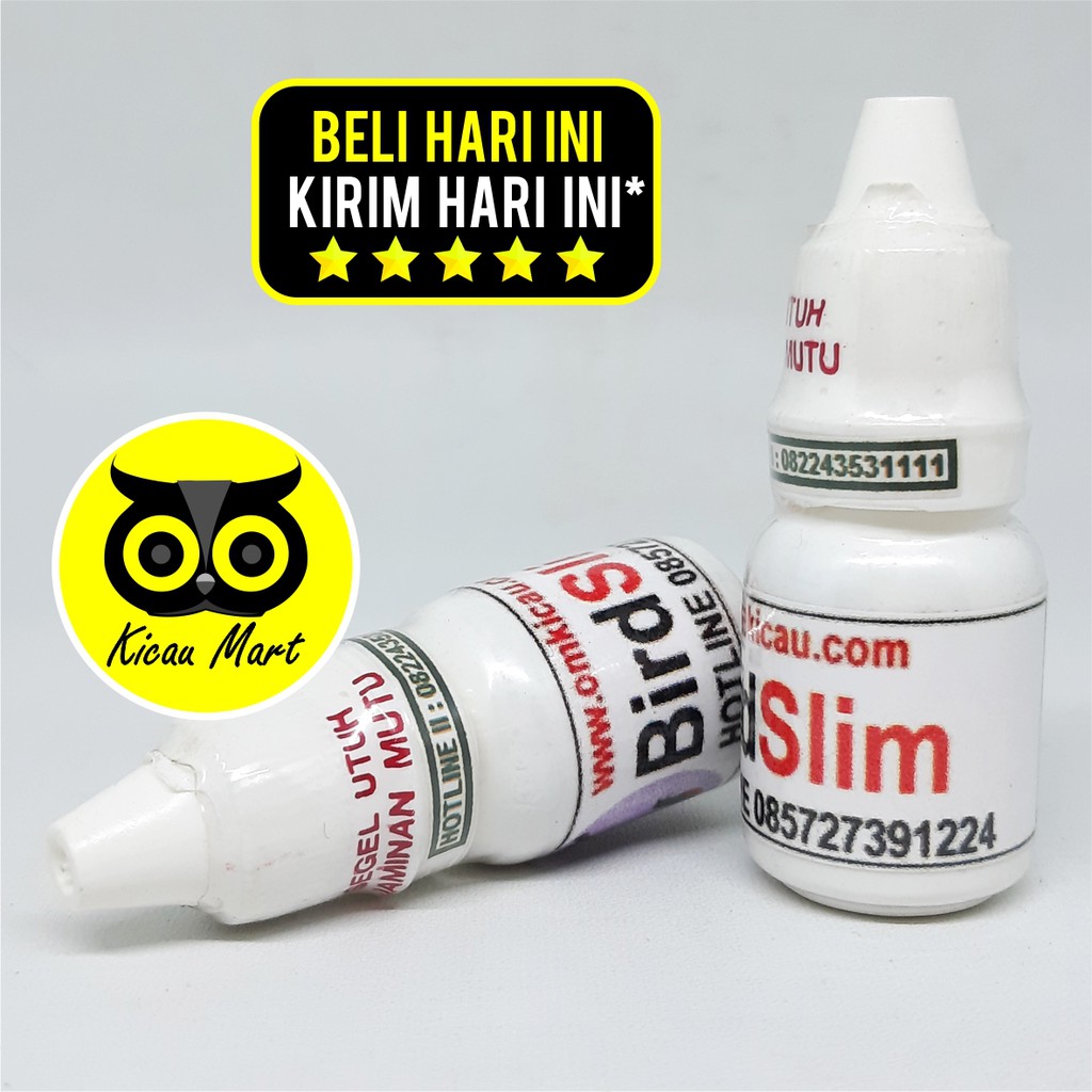 OBAT BURUNG LOVEBIRD KENARI MURAI KACER BIRD SLIM OM KICAU ANTI GEMUK ATASI KEGEMUKAN BERLEMAK VSLIMOK