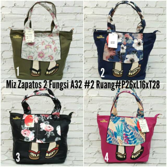 Tas Backpack MZ Miz Zapatos A32. 2Ruang. 165ribu