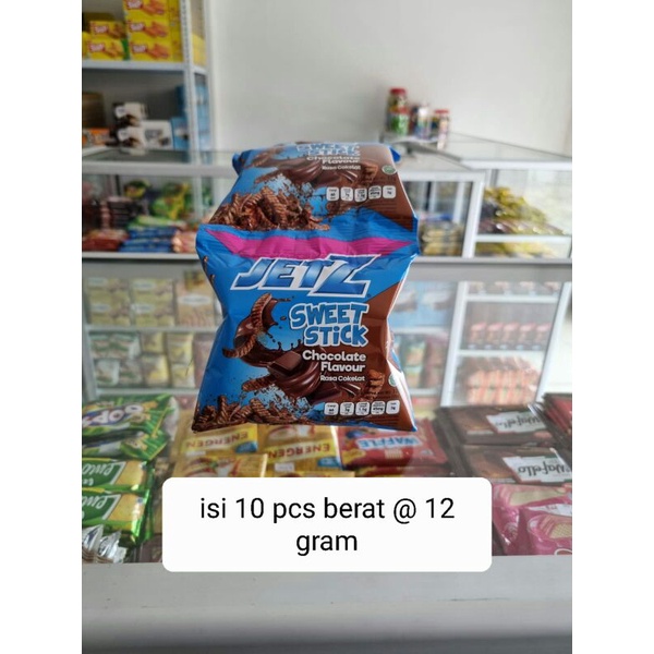 jetz cokelat isi 10 pcs berat @ 12 g