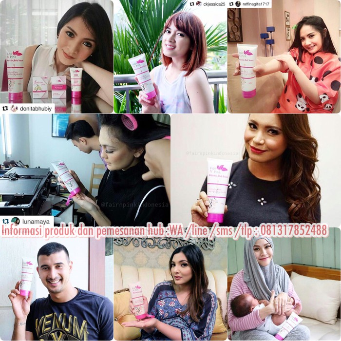 Perawatan Tubuh - Kecantikan - Make Up Wajah Whitening Body Serum Fair N Pink 100 %Original Ready