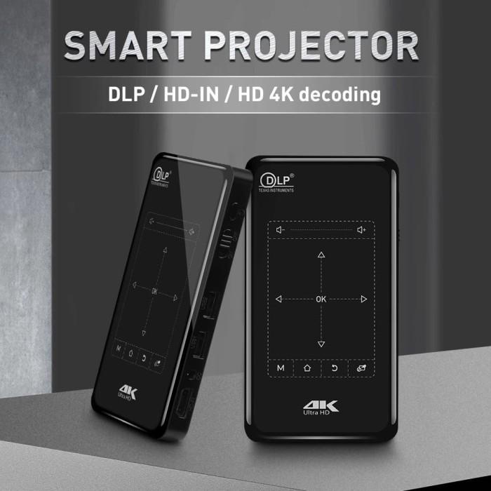 

Irled | 4K Mini Proyektor Portable 1/8Gb Android 6.0 Support Wifi/Bluetooth