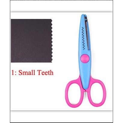 

Tegoni Gunting Scissors Student Stationery Office ZigZag Teeth - 1709 - Purple
