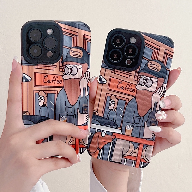 Soft case Silikon Motif Kartun Ilustrasi Untuk iphone 11 pro max 12 13 pro max X Xs max XR 7plus 8plus 7 8 se2020