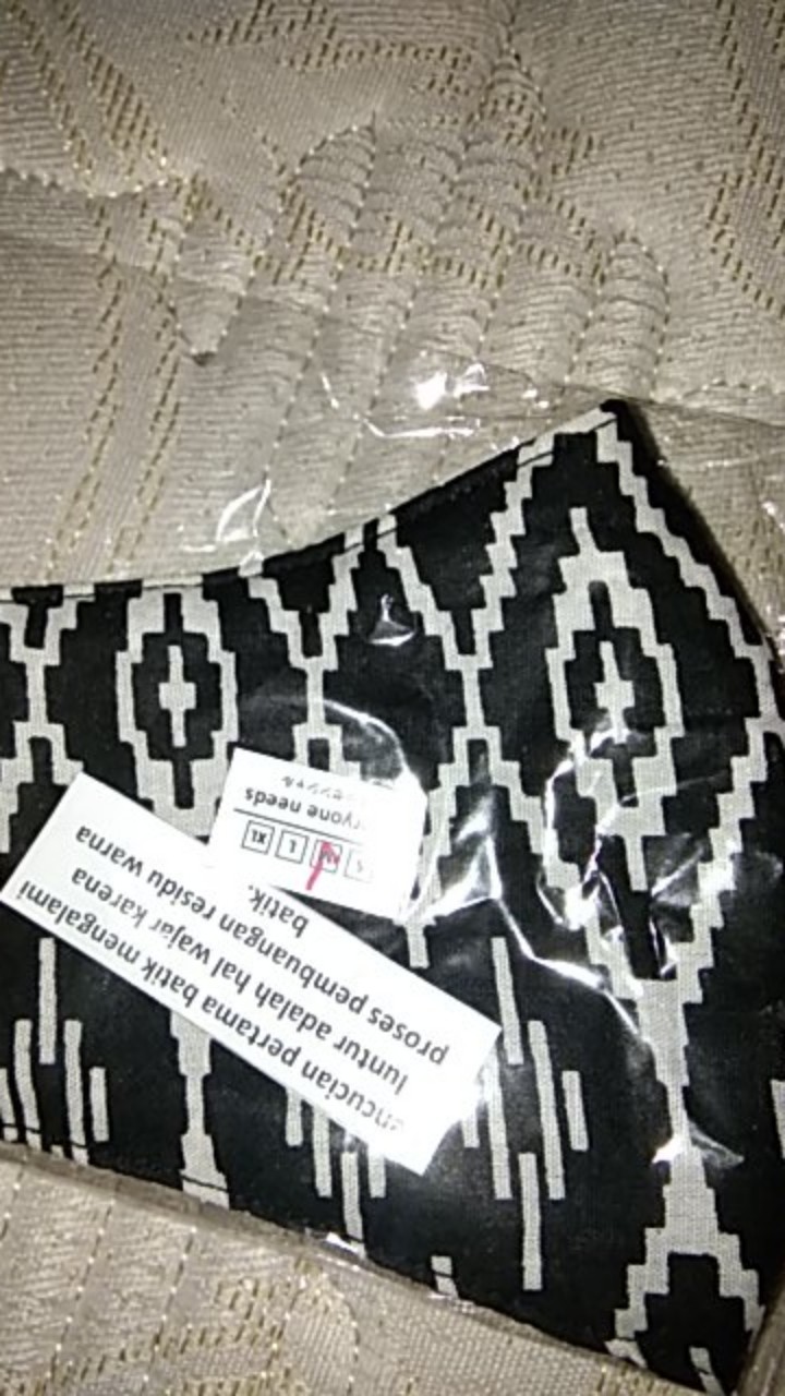 Masker Motif Batik Kain Anak Dan Jumbo Earloop Dan Hijab 3 Lapis (3 Ply)