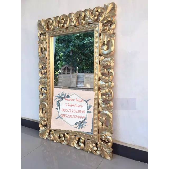 Cermin Hias ,Pigura Ukir Kayu