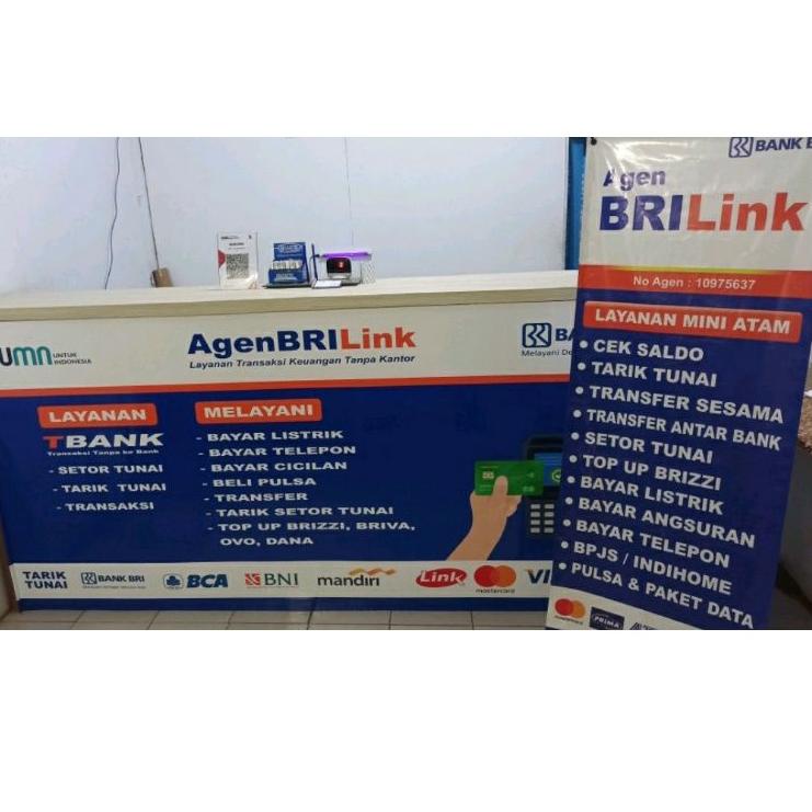 

LAQ Stiker vinyl Meja Kasir BRILINK ➙➧ ↓ ｀