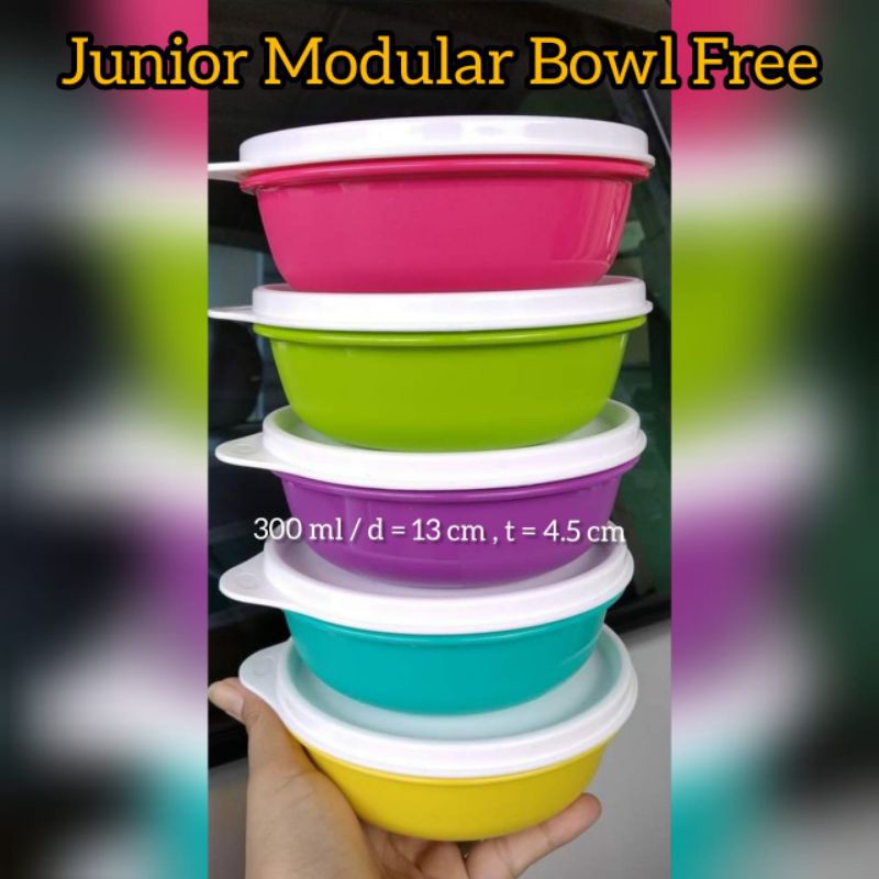 junior modular bowl free,tempat makan plastik