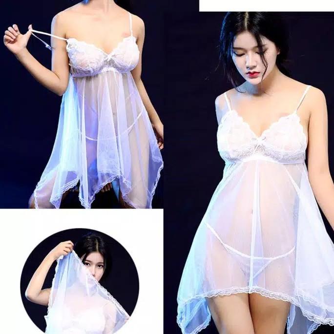Baju Tidur Korea Wanita/Transparan/Tembus Pandang Produk Terbaru